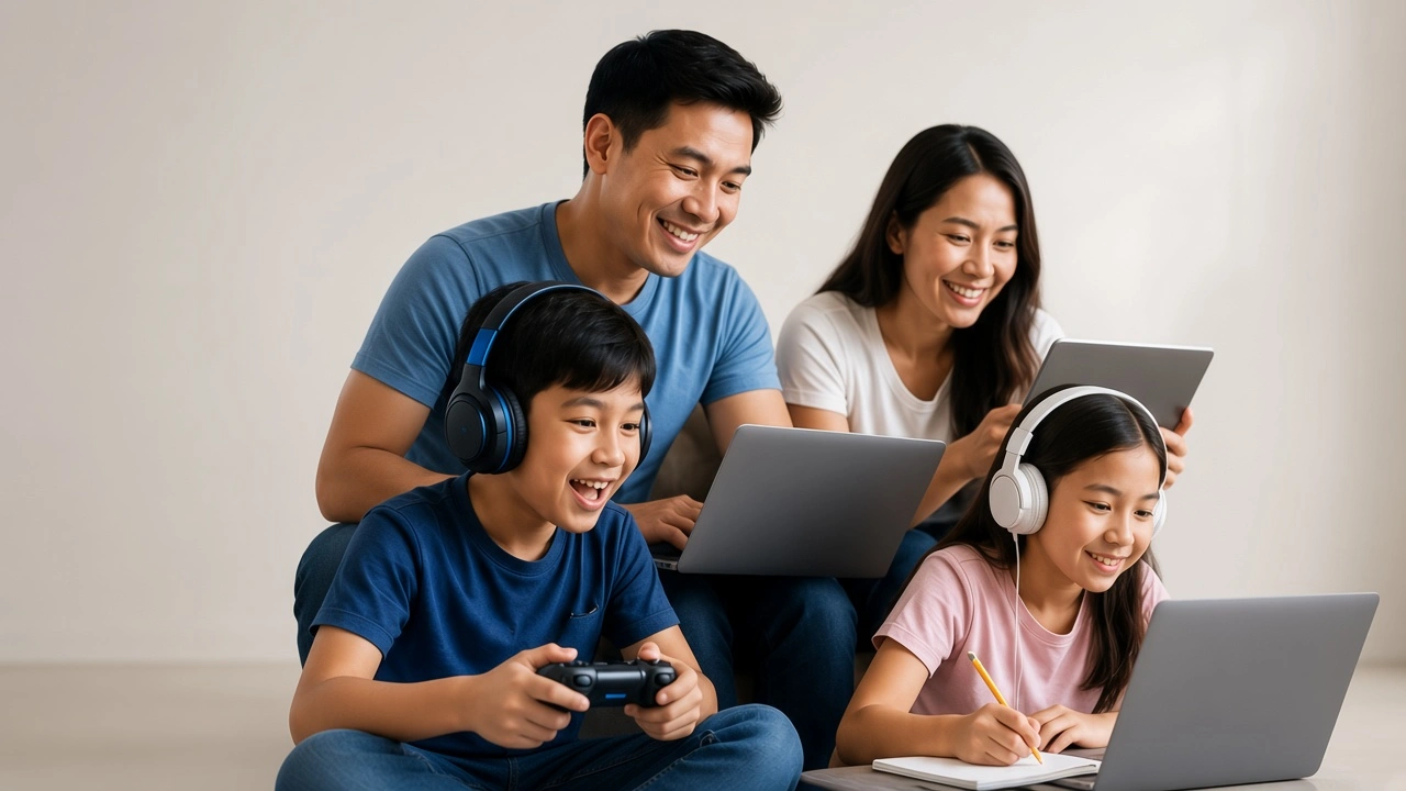 Ilustrasi layanan internet Fiber Optic cepat dan stabil